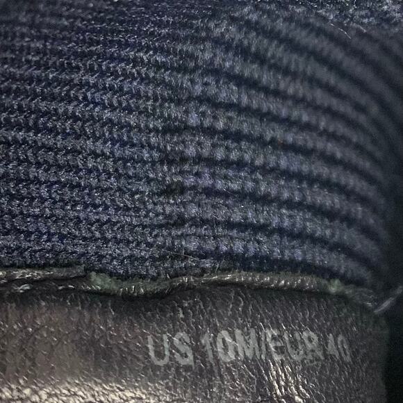 Vince Womens Abbot Sock Sneaker Boots Navy Knit White Soles Pull On Size 10 - Picture 6 of 12